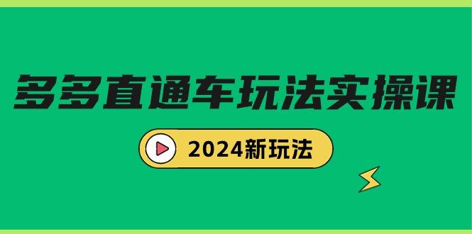 (9412期)多多直通车玩法实战课，2024新玩法(7节课)-点子口袋网