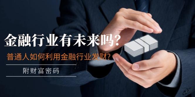 某付费文章：金融行业有未来吗？普通人如何利用金融行业发财?(附财富密码-点子口袋网