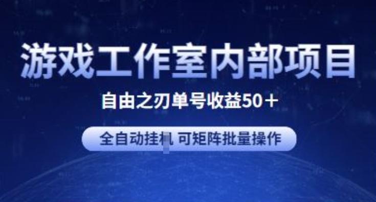 游戏工作室内部项目 自由之刃2 单号收益50+ 全自动挂JI 可矩阵批量操作【揭秘】-点子口袋网