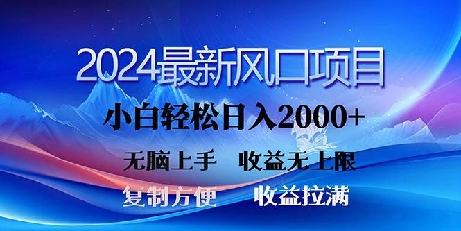 (10078期)2024最新风口！三分钟一条原创作品，日入2000+，小白无脑上手，收益无上限-点子口袋网