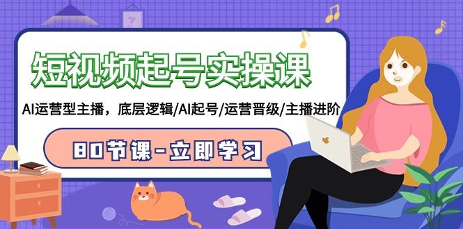 (9470期)短视频起号实操课，AI运营型主播，底层逻辑/AI起号/运营晋级/主播进阶/80节-点子口袋网