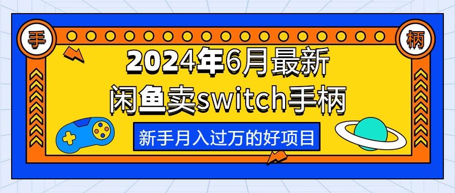 2024年6月最新闲鱼卖switch游戏手柄，新手月入过万的第一个好项目-云创网