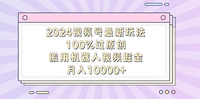 2024视频号最新玩法，100%过原创，搬用机器人视频掘金，月入10000+-点子口袋网