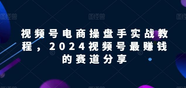 视频号电商实战教程，2024视频号最赚钱的赛道分享-云创网