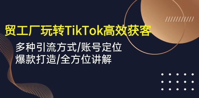 外贸工厂玩转TikTok高效获客，多种引流方式/账号定位/爆款打造/全方位讲解-云创网