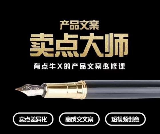 产品文案【卖点大师】高转化电商，有点牛X的产品文案必修课-点子口袋网
