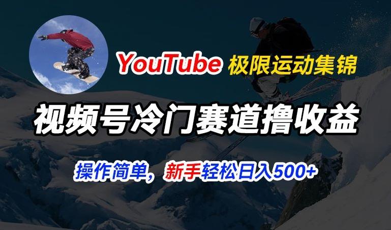 视频号冷门赛道撸收益，YouTube搬运极限运动集锦，暴力起号，操作简单流量高，轻松日入5张【揭秘】-云创网