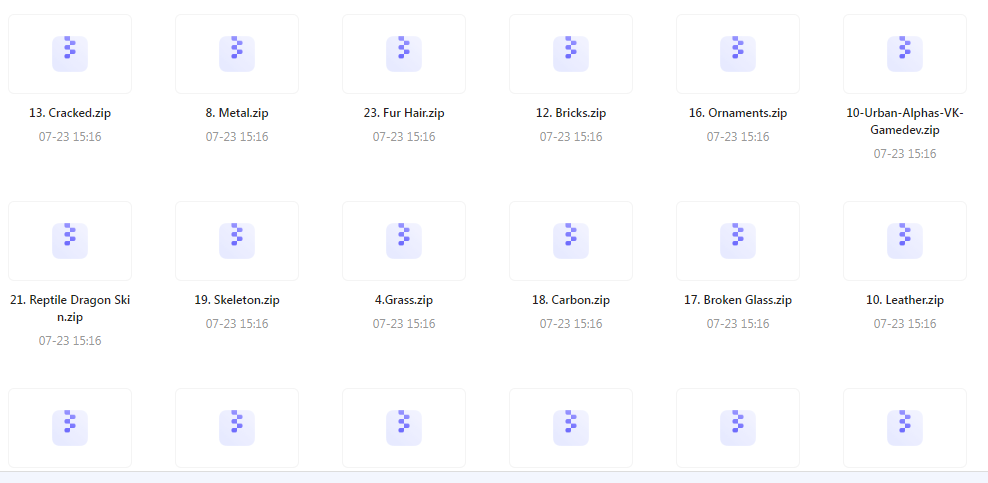 【素材分享】实用教程+素材 Zbrush与Blender表面纹理合集-云创网