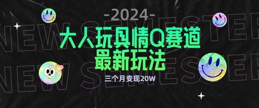 全新大人玩具情Q赛道合规新玩法，公转私域不封号流量多渠道变现，三个月变现20W【揭秘】-云创网