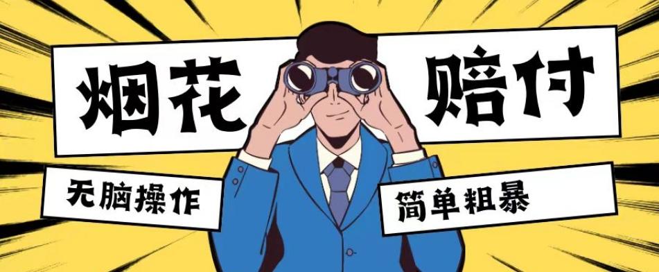 最新蓝海玩法，烟花爆竹赔付，单订单赔付200-500无脑操作【仅揭秘】-点子口袋网