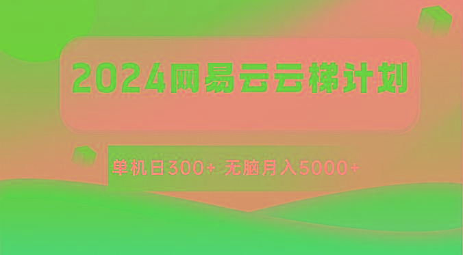 2024网易云云梯计划 单机日300+ 无脑月入5000+-点子口袋网