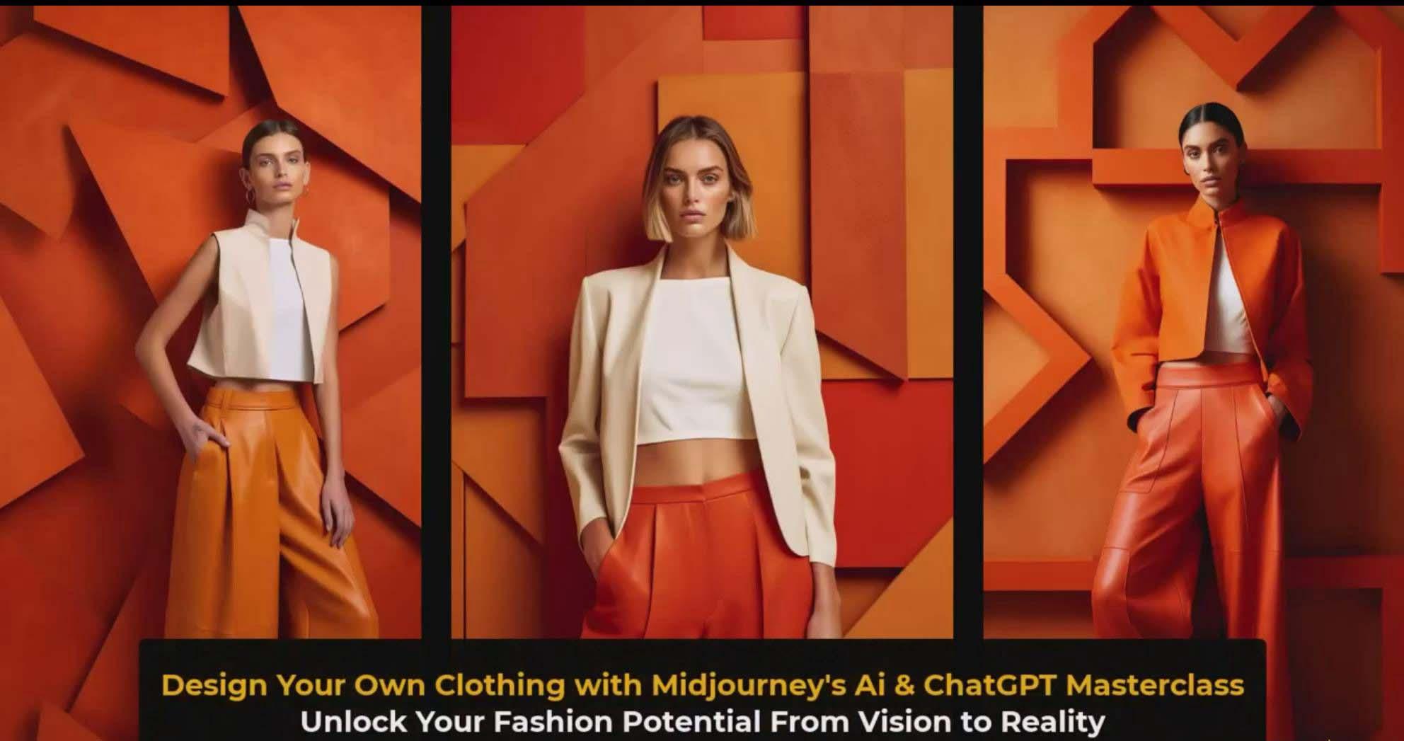 图片[3]-利用 Midjourneys Ai 人工智能设计自己的服装AI大师班-10节课-中英字幕-云创网