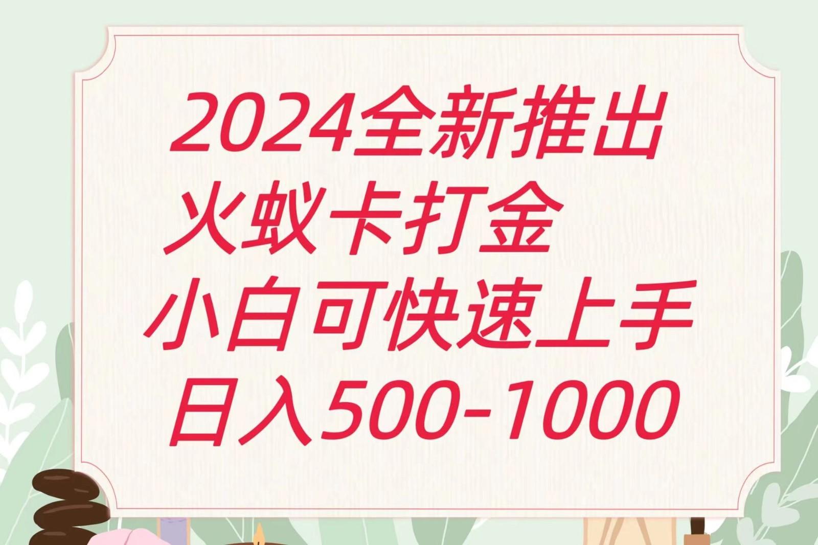 2024火蚁卡打金最新玩法和方案，单机日收益600+-点子口袋网