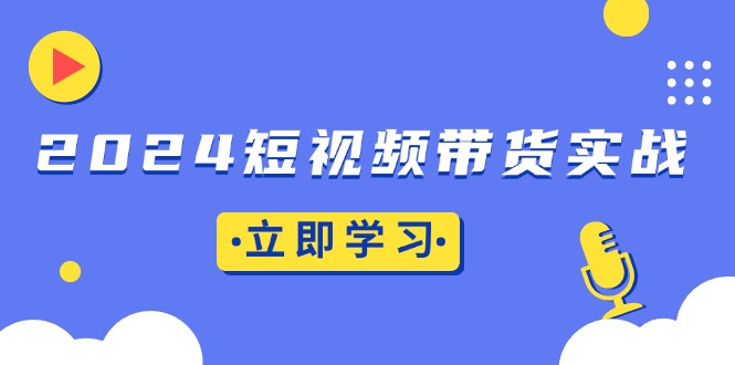 2024短视频带货实战：底层逻辑+实操技巧，橱窗引流、直播带货-点子口袋网