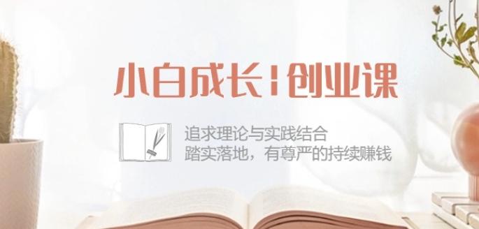 小白成长创业课：追求理论与实践结合，踏实落地，有尊严的持续赚钱-42节-云创网
