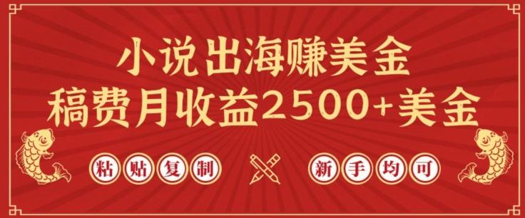 小说出海赚美金，稿费月收益2500+美金，仅需chatgpt粘贴复制，新手也能玩转【揭秘】-点子口袋网