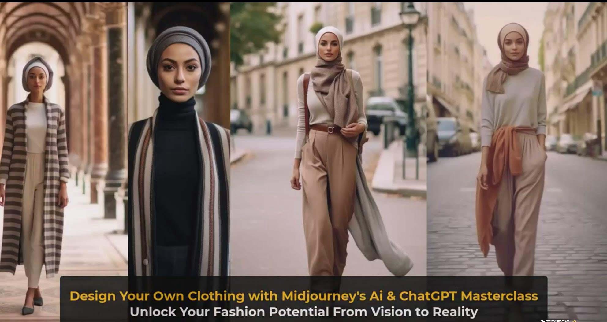 图片[10]-利用 Midjourneys Ai 人工智能设计自己的服装AI大师班-10节课-中英字幕-云创网