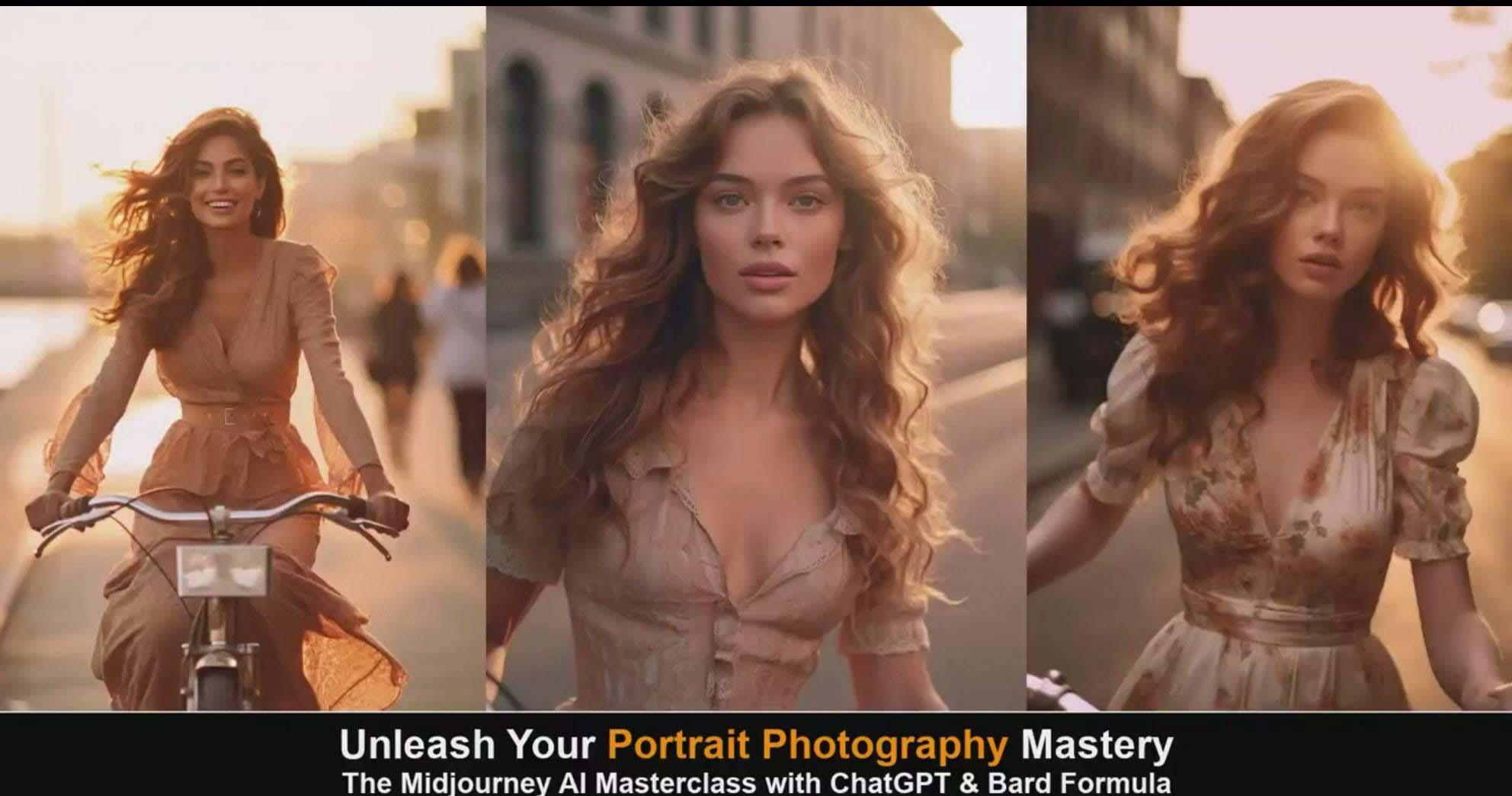 图片[4]-(9312期)Midjourney v5 ChatGPT 和 Bard AI人工智能人像摄影大师班-15节-中英字幕-点子口袋网