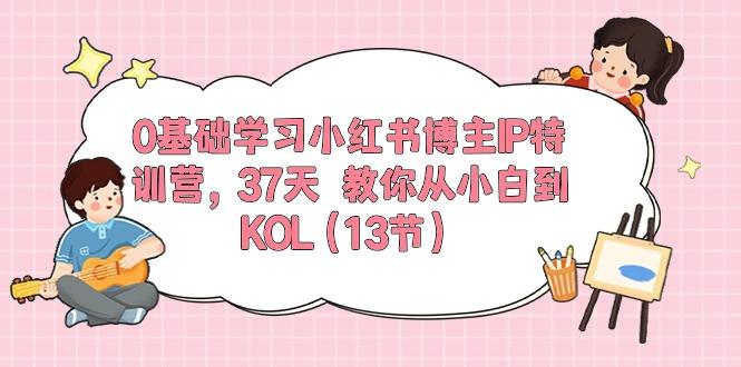 0基础学习小红书博主IP特训营，37天 教你从小白到KOL(13节-点子口袋网
