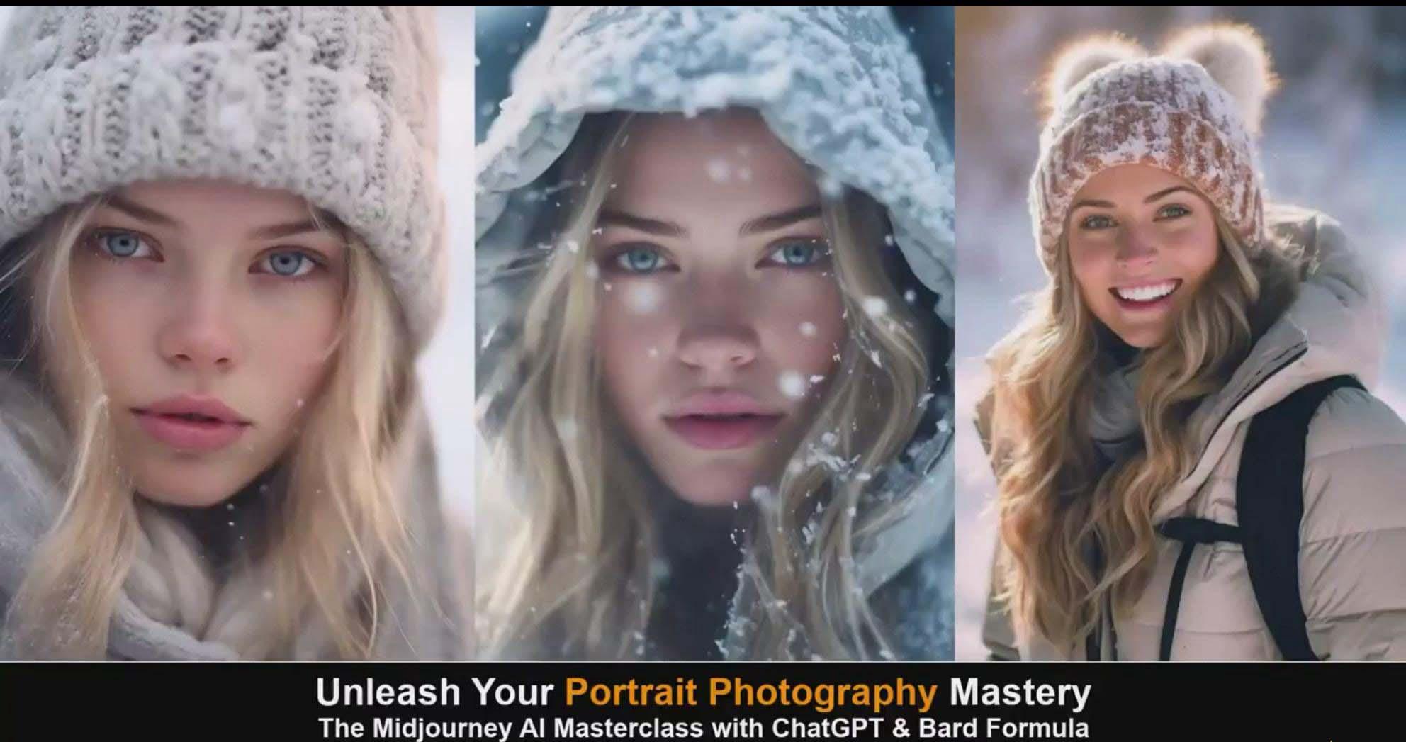 图片[5]-(9312期)Midjourney v5 ChatGPT 和 Bard AI人工智能人像摄影大师班-15节-中英字幕-点子口袋网